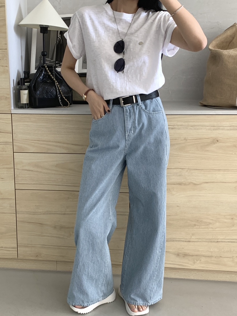 DAVICHI/D.SECOND韓國直郵女裝新品真品牛仔褲含隨機腰帶DAVICHI/D.SECOND牛仔褲