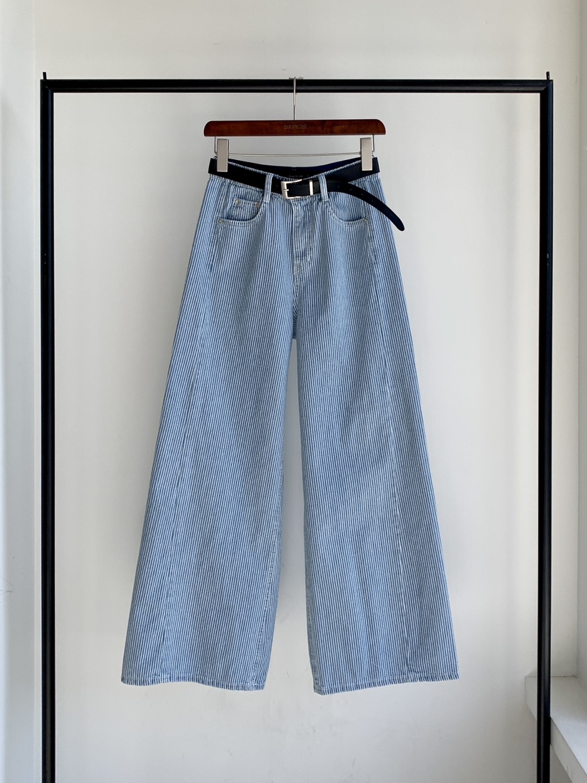 DAVICHI/D.SECOND韓國直郵女裝新品真品牛仔褲含隨機腰帶DAVICHI/D.SECOND牛仔褲圖色1