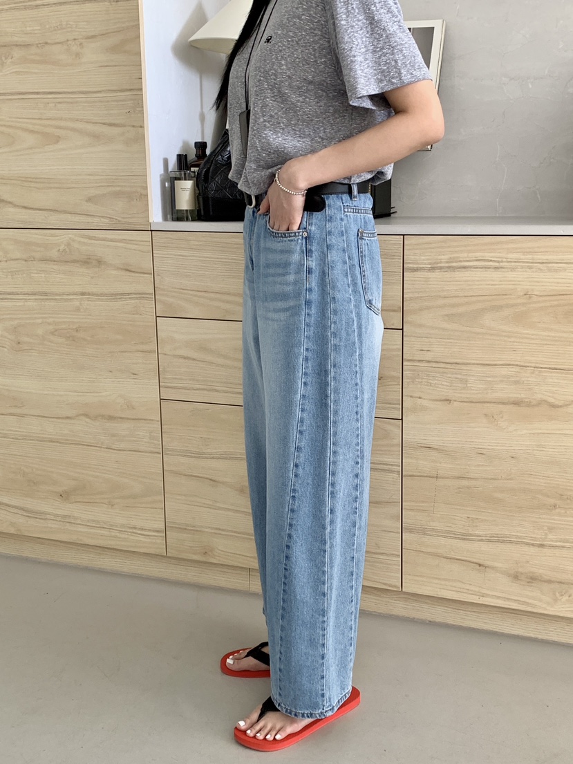 DAVICHI/D.SECOND韓國代購女士新款熱賣牛仔褲含隨機腰帶DAVICHI/D.SECOND牛仔褲