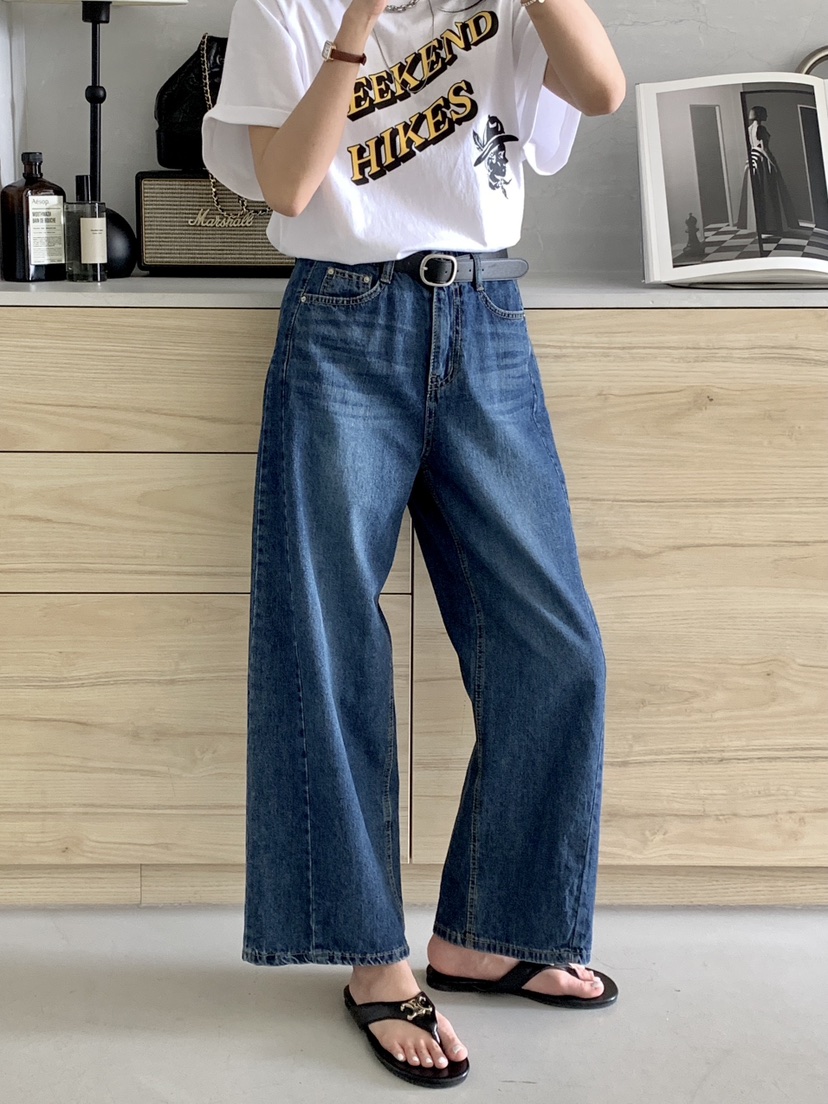 DAVICHI/D.SECOND韓國代購女士新款熱賣牛仔褲含隨機腰帶DAVICHI/D.SECOND牛仔褲