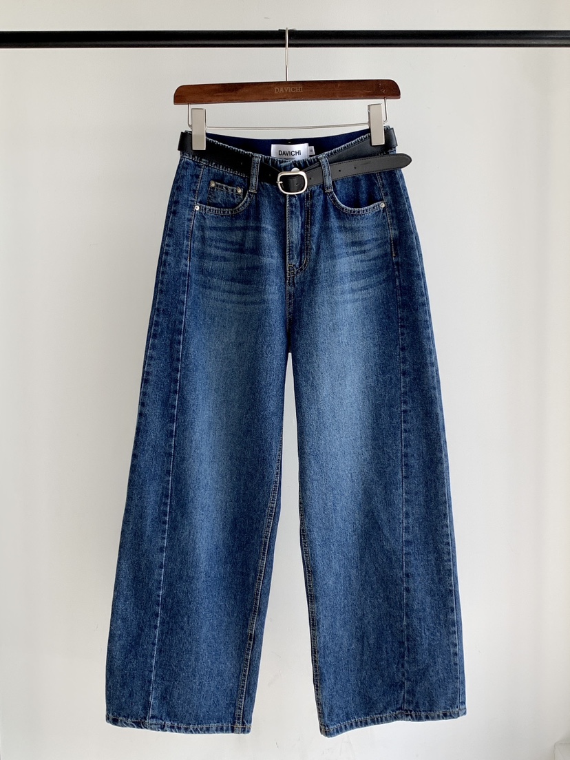 DAVICHI/D.SECOND韓國代購女士新款熱賣牛仔褲含隨機腰帶DAVICHI/D.SECOND牛仔褲圖色2