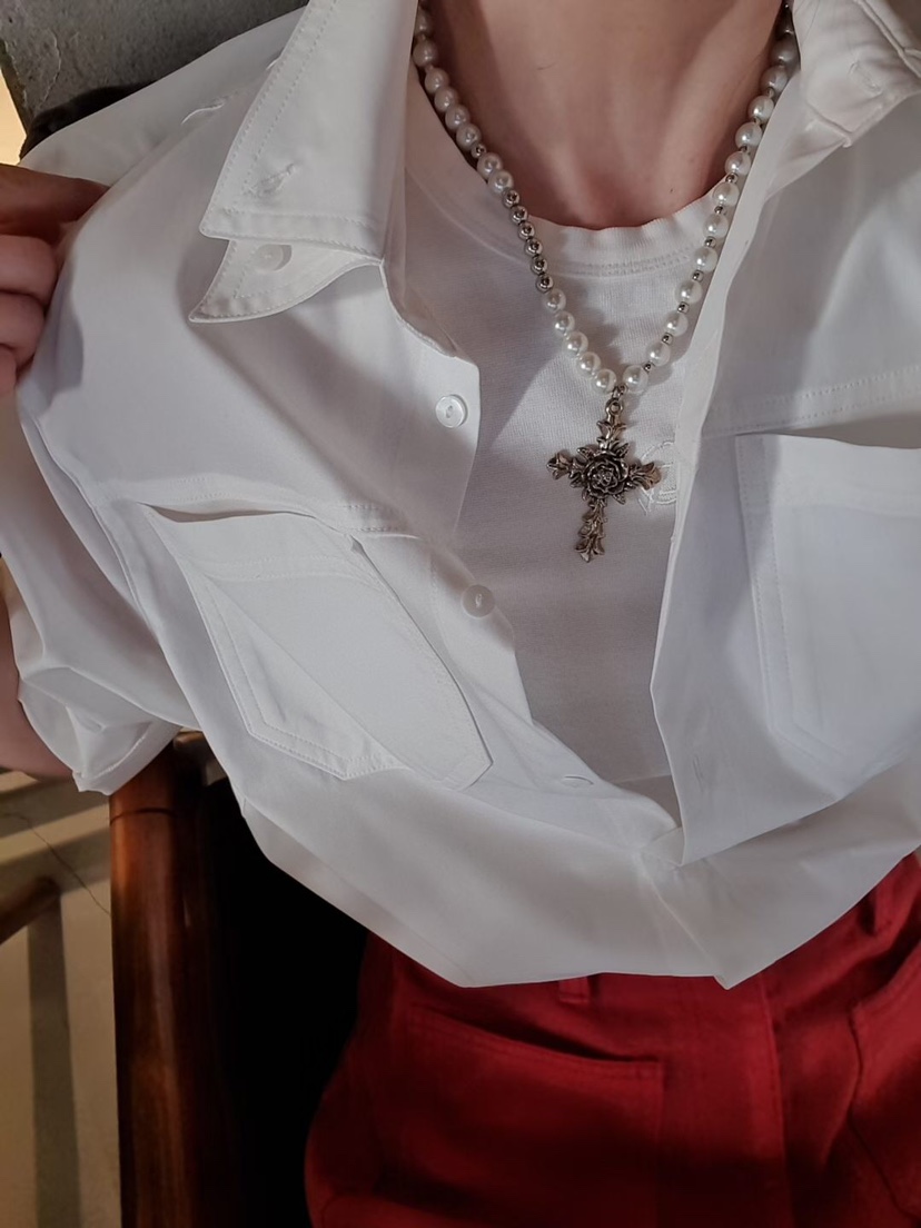 GENTLE B/LOVENTINA東大門代購女裝新品熱賣襯衫蕾絲衫雙層GENTLE B/LOVENTINA襯衫/蕾絲衫