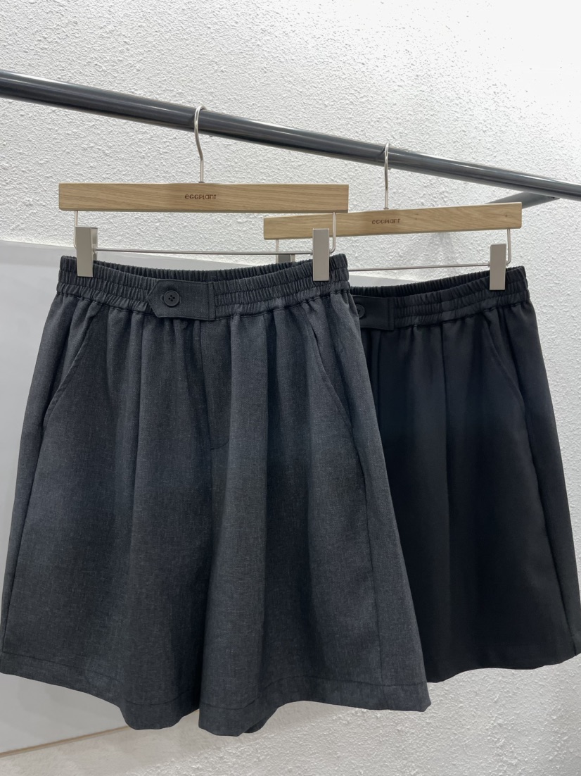 EGGPLANT韓國代購女士新品熱賣時尚真品人氣推薦短褲紐扣EGGPLANT短褲