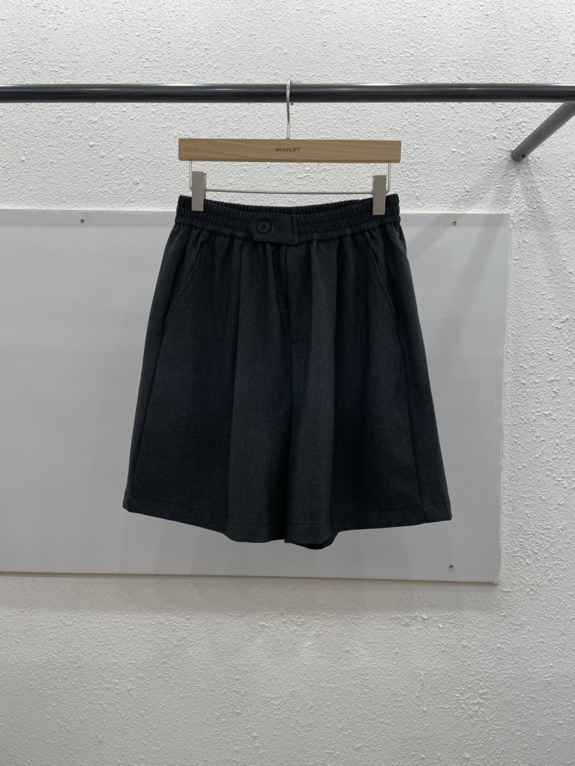 EGGPLANT韓國代購女士新品熱賣時尚真品人氣推薦短褲紐扣EGGPLANT短褲圖色1