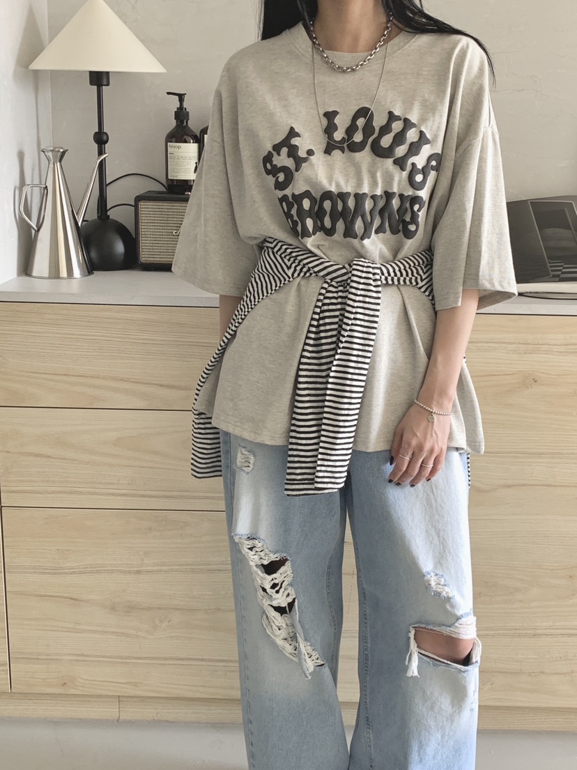 DAVICHI/D.SECOND東大門直郵女裝新款休閑推薦真品長袖T恤DAVICHI/D.SECOND長袖T恤