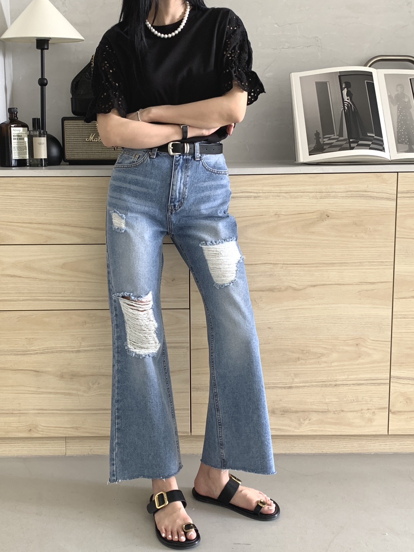 DAVICHI/D.SECOND韓國直郵女裝新品26春夏牛仔褲含隨機腰帶DAVICHI/D.SECOND牛仔褲