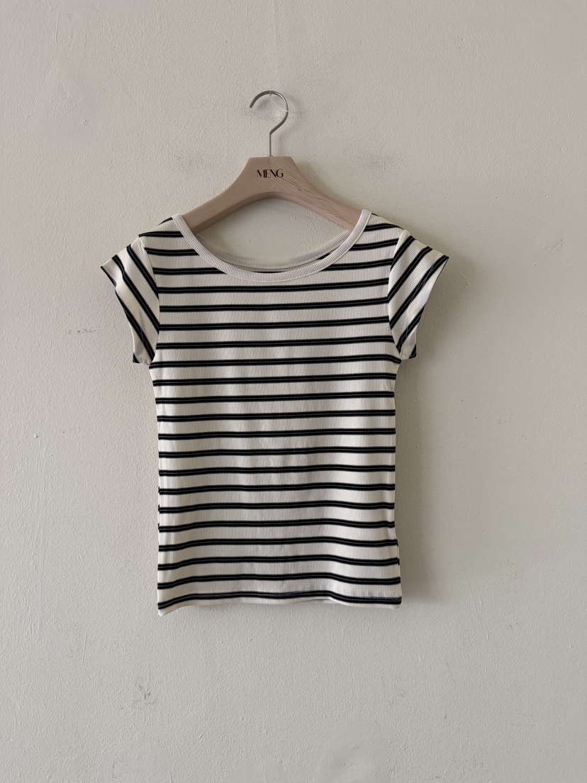 MENG韓國直郵女士新款26春夏推薦真品人氣熱賣職業時尚T恤MENGT恤圖色1