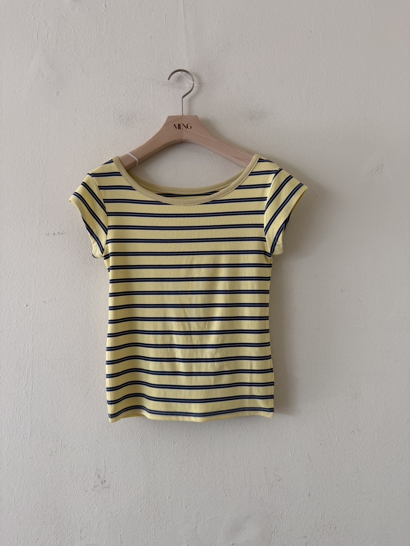 MENG韓國直郵女士新款26春夏推薦真品人氣熱賣職業時尚T恤MENGT恤圖色2