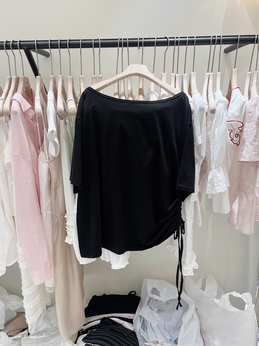 LOVE ROSIE東大門代購女士新款26春夏時尚人氣真品T恤褶皺LOVE ROSIET恤