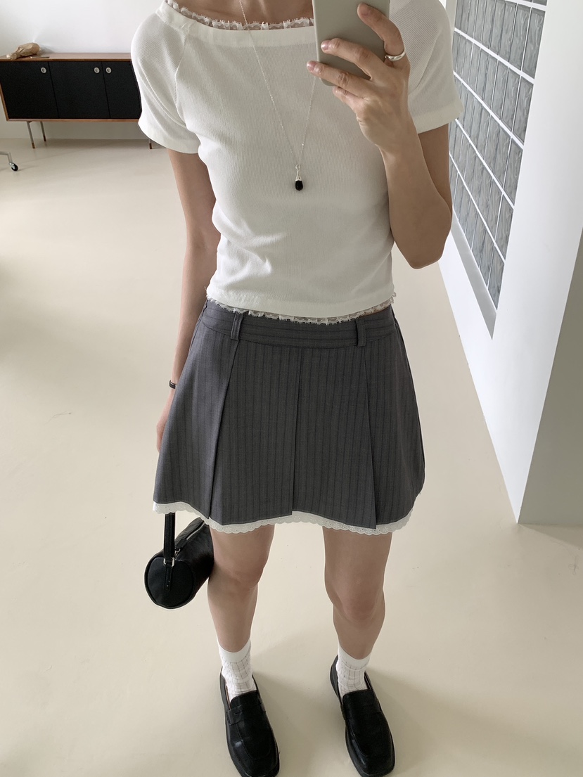 RE:OPENING韓國直郵女士新品時尚職業推薦熱賣26春夏短裙RE:OPENING短裙