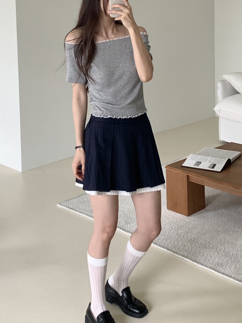 RE:OPENING韓國直郵女士新品時尚職業推薦熱賣26春夏短裙RE:OPENING短裙