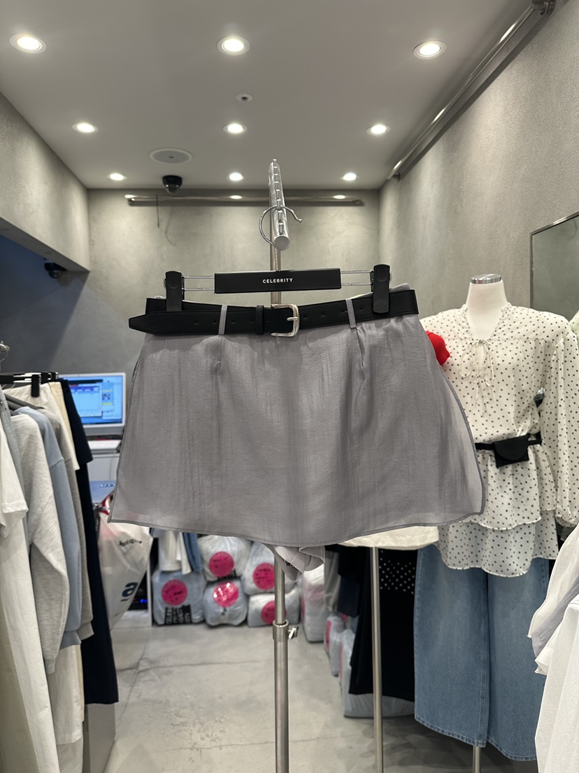 CELEBRITY-A東大門實拍女裝新款26春夏人氣裙褲不含腰帶CELEBRITY-A裙褲圖色2