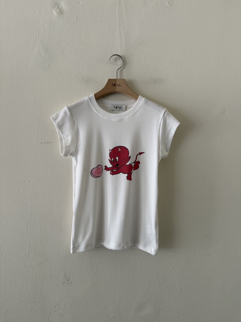 MENG東大門直郵女士新品時尚26春夏人氣休閑真品推薦職業T恤MENGT恤圖色1