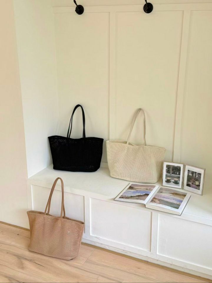 TROUVAILLE韓國代購女裝新款時尚推薦真品單肩斜跨包網狀TROUVAILLE單肩/斜跨包