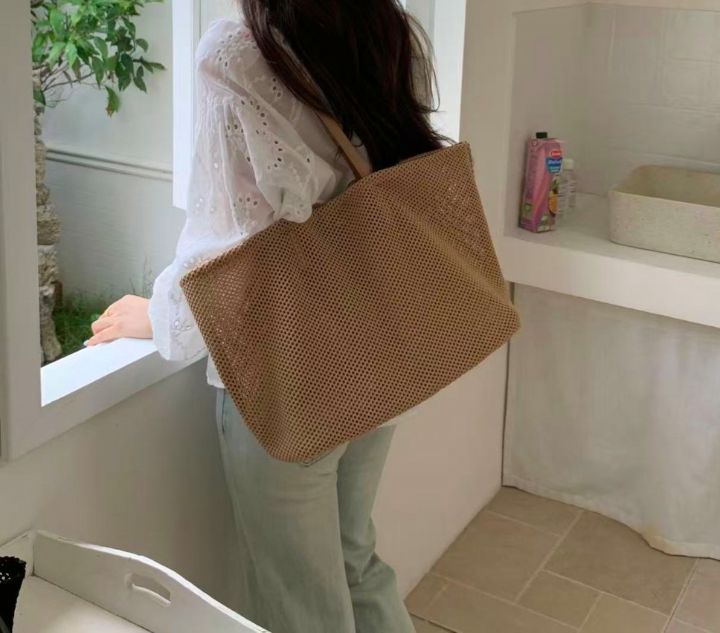 TROUVAILLE韓國代購女裝新款時尚推薦真品單肩斜跨包網狀TROUVAILLE單肩/斜跨包