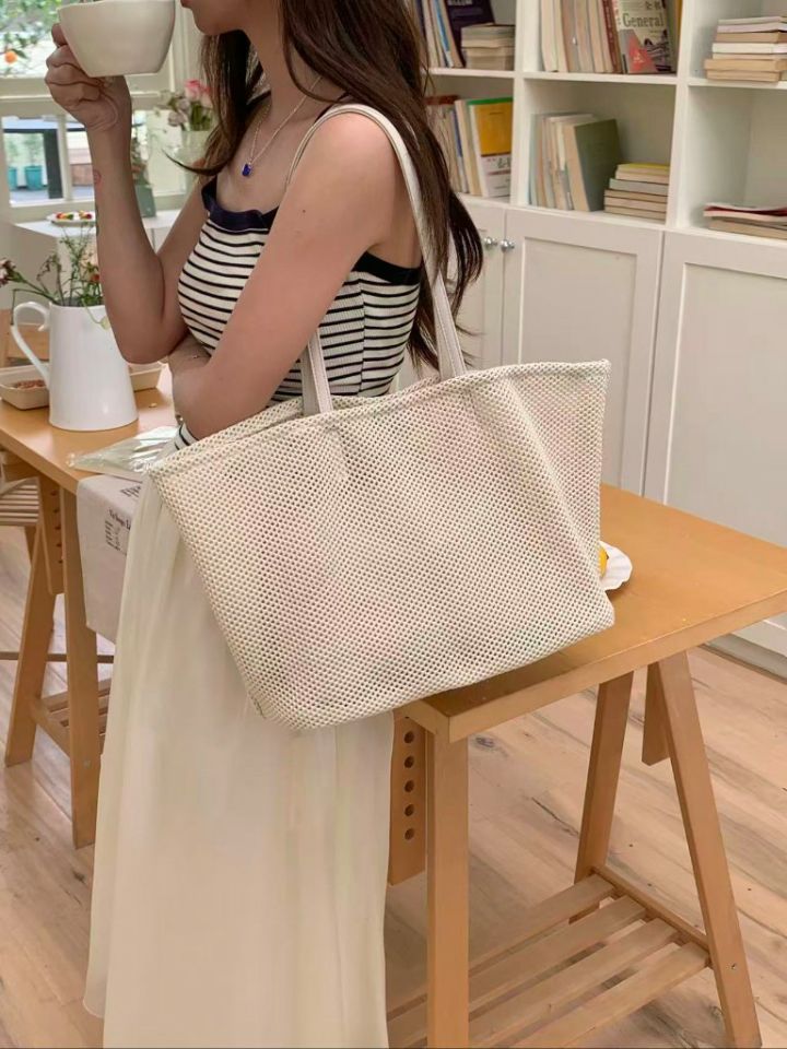TROUVAILLE韓國代購女裝新款時尚推薦真品單肩斜跨包網狀TROUVAILLE單肩/斜跨包圖色2