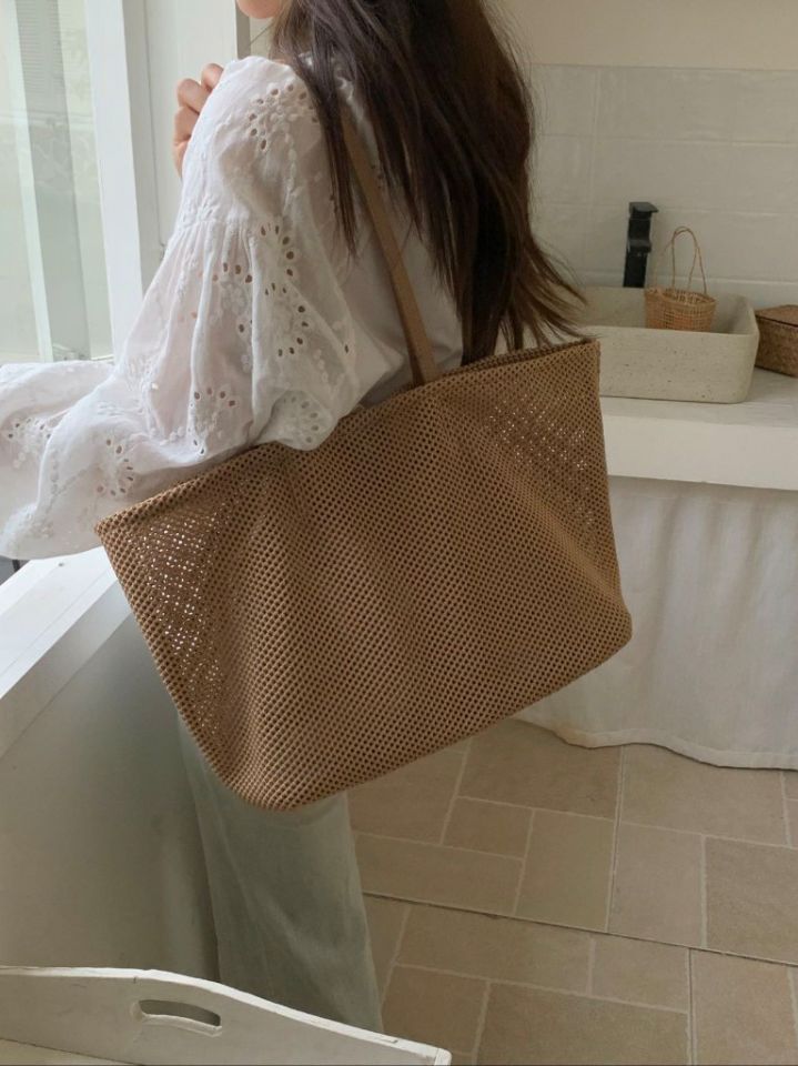 TROUVAILLE韓國代購女裝新款時尚推薦真品單肩斜跨包網狀TROUVAILLE單肩/斜跨包圖色3