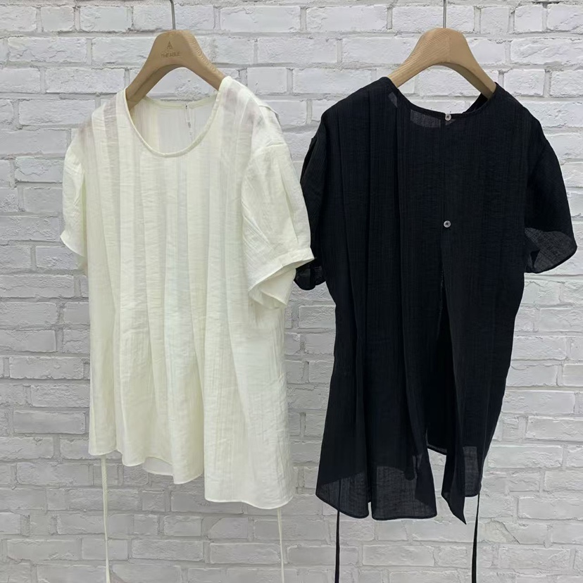 THE ABLE韓國代購女士新款26春夏真品休閑時尚襯衫蕾絲衫THE ABLE/TA襯衫/蕾絲衫