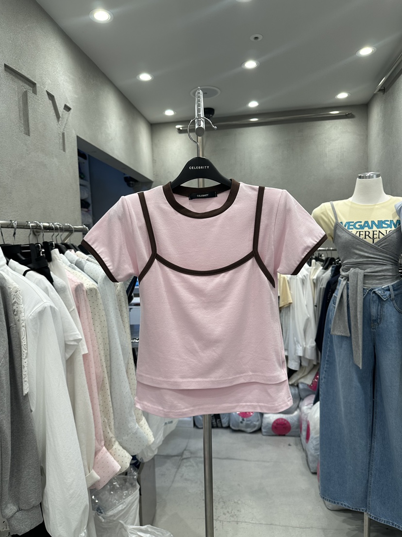 CELEBRITY-A東大門直郵女士新品休閑推薦人氣時尚熱賣T恤CELEBRITY-AT恤圖色2