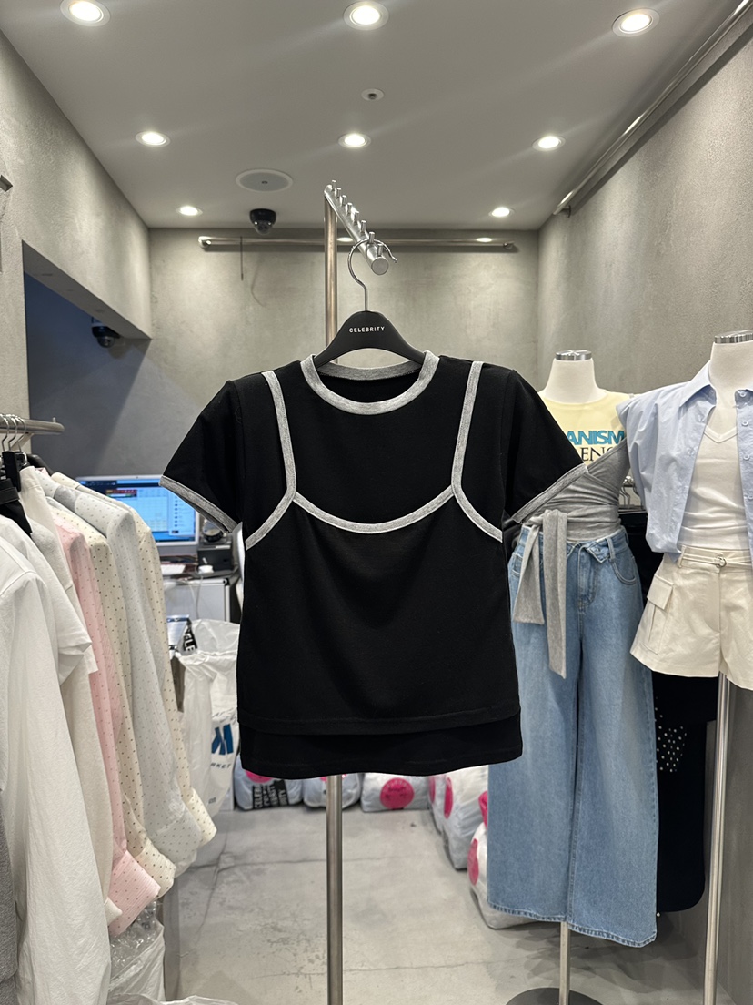 CELEBRITY-A東大門直郵女士新品休閑推薦人氣時尚熱賣T恤CELEBRITY-AT恤圖色4