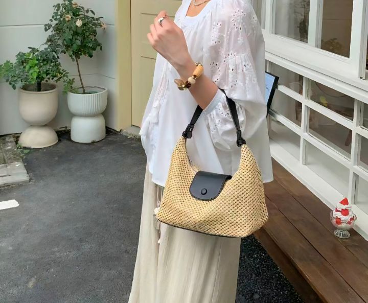 TROUVAILLE東大門直郵女裝新品人氣休閑時尚26春夏手提包TROUVAILLE手提包圖色2