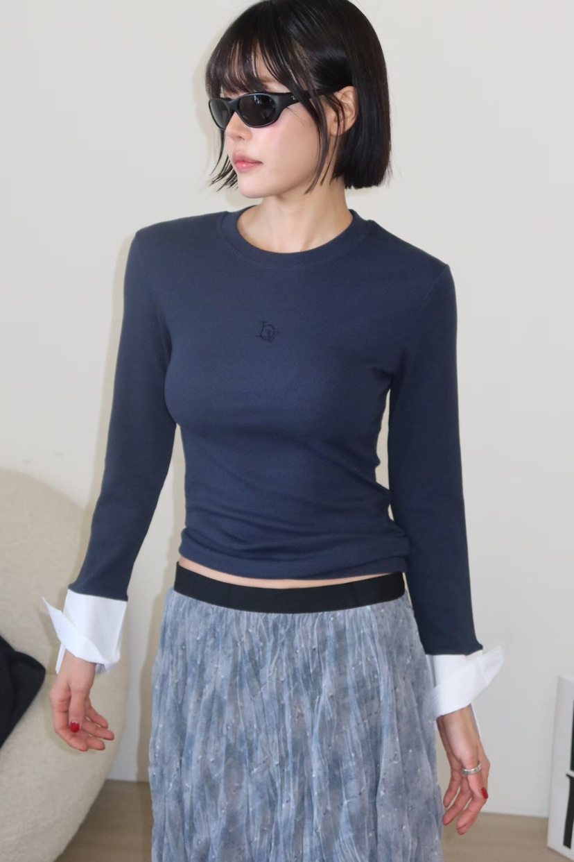 GENTLE B/LOVENTINA韓國代購女裝新款26春夏推薦長袖T恤GENTLE B/LOVENTINA長袖T恤