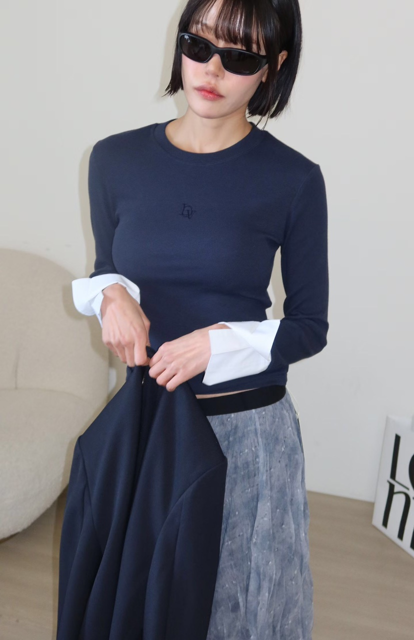 GENTLE B/LOVENTINA韓國代購女裝新款26春夏推薦長袖T恤GENTLE B/LOVENTINA長袖T恤