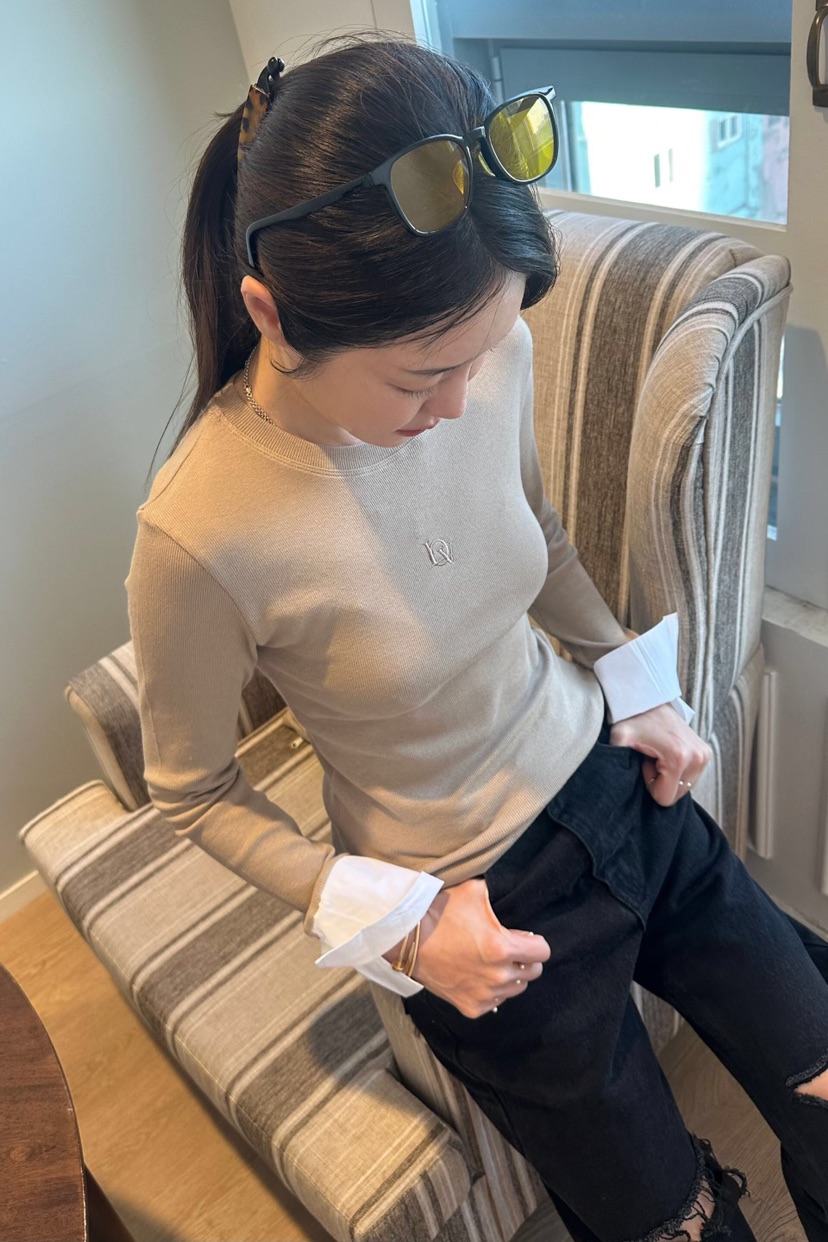 GENTLE B/LOVENTINA韓國代購女裝新款26春夏推薦長袖T恤GENTLE B/LOVENTINA長袖T恤圖色3