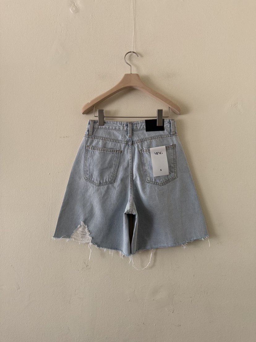 MENG韓國直郵女士新款時尚真品26春夏休閑熱賣人氣短褲復古MENG短褲