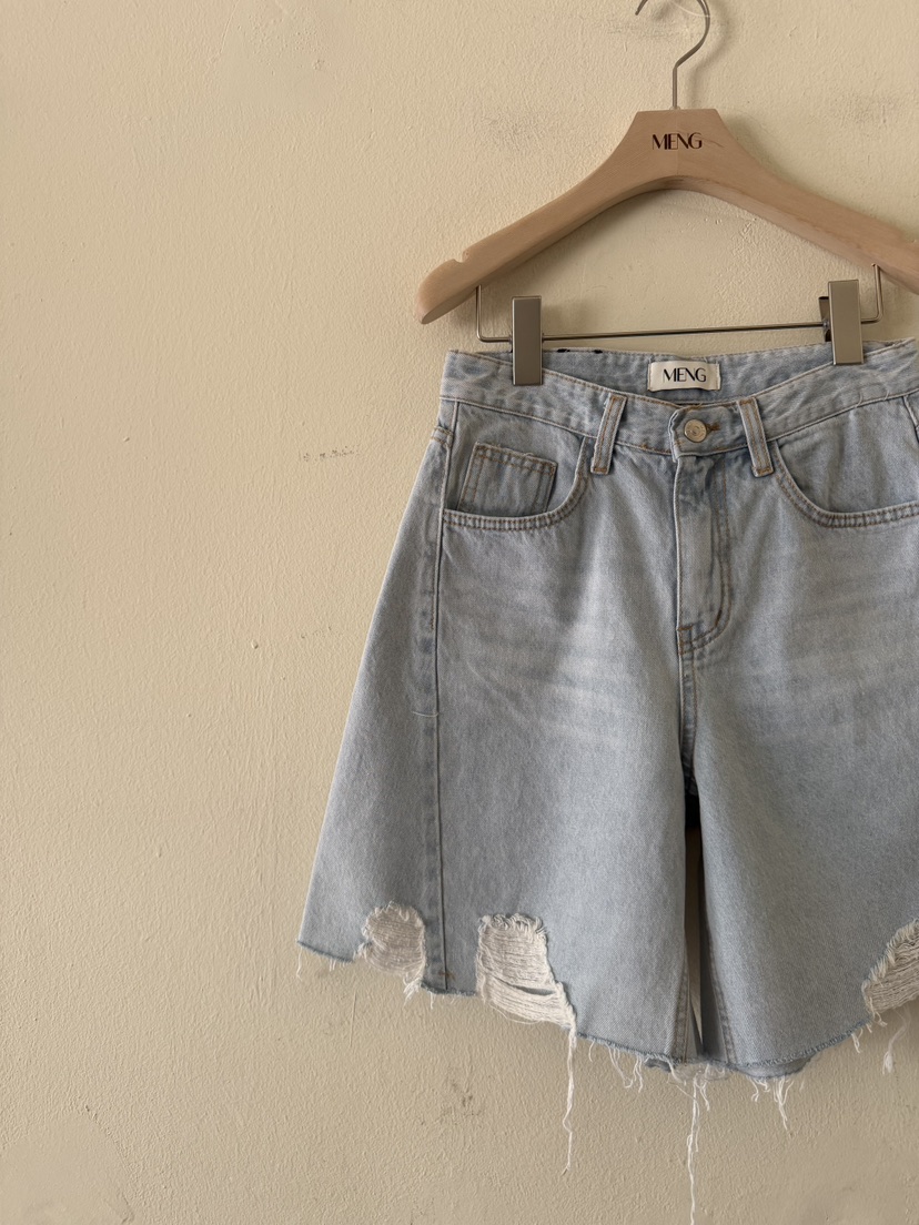 MENG韓國直郵女士新款時尚真品26春夏休閑熱賣人氣短褲復古MENG短褲