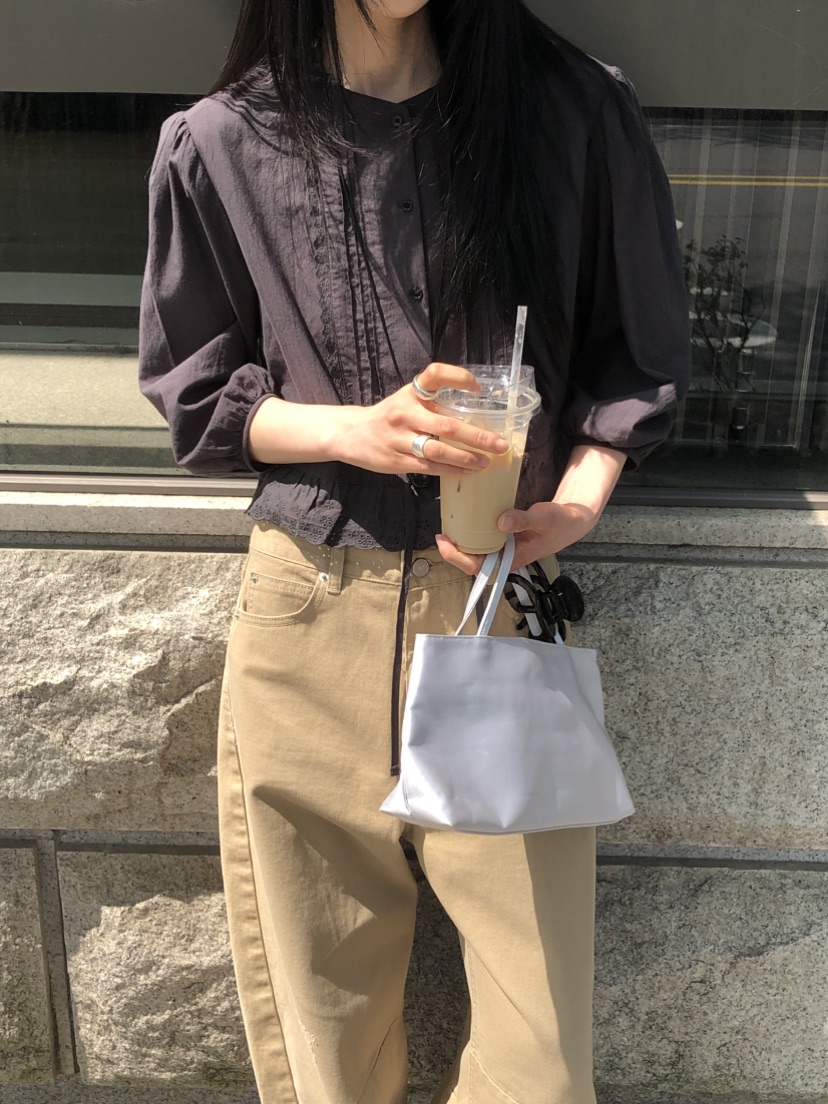 THE ABLE東大門直郵女士新品26春夏熱賣休閑襯衫蕾絲衫褶裥THE ABLE/TA襯衫/蕾絲衫