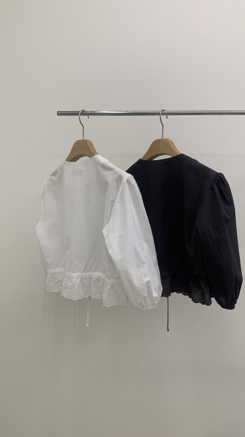 THE ABLE東大門直郵女士新品26春夏熱賣休閑襯衫蕾絲衫褶裥THE ABLE/TA襯衫/蕾絲衫