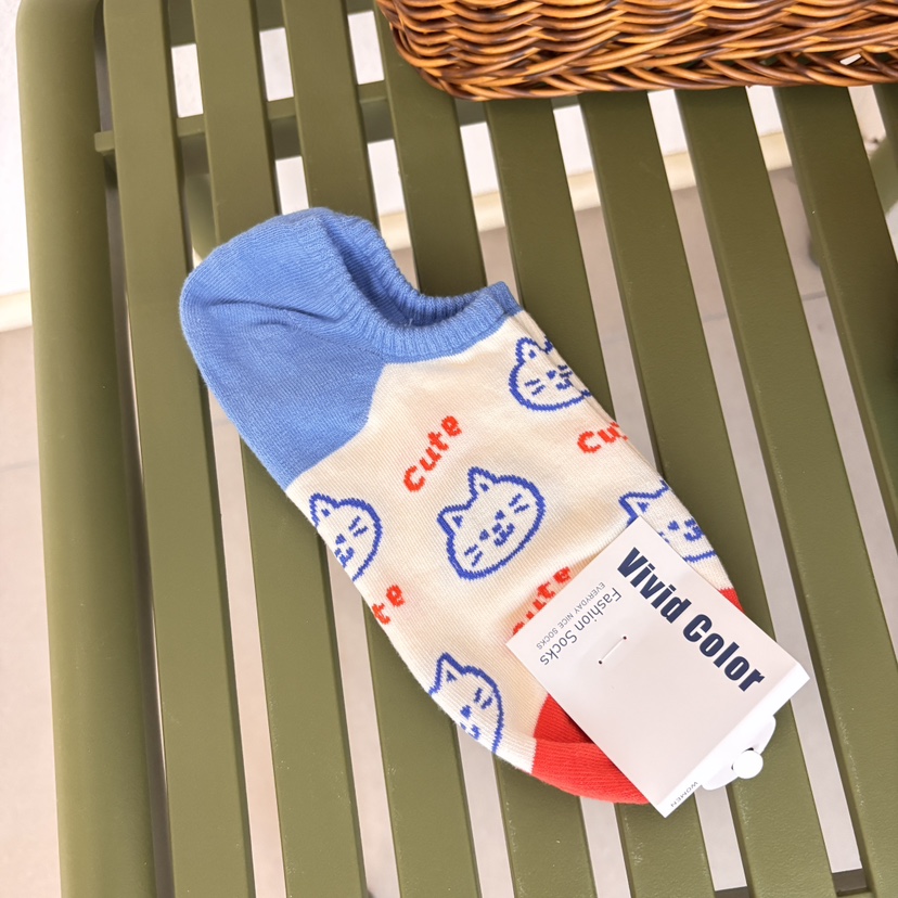 CACTUS-Q東大門實拍女裝新品推薦26春夏人氣職業時尚襪子CACTUS十雙起/可混搭襪子圖色2