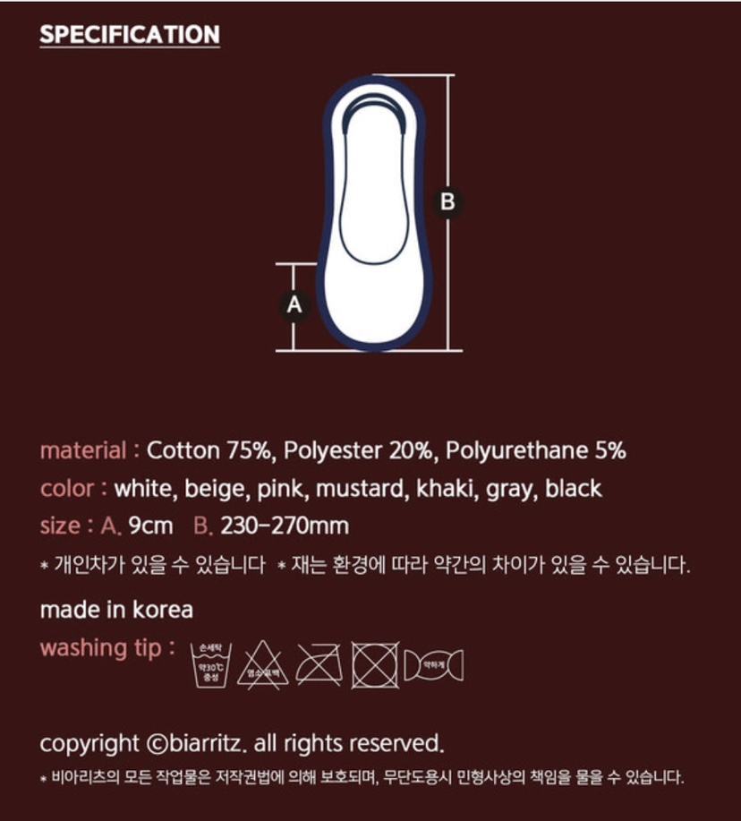 BIARRITZ韓國代購女裝新品真品人氣時尚26春夏熱賣推薦襪子BIARRITZ襪子