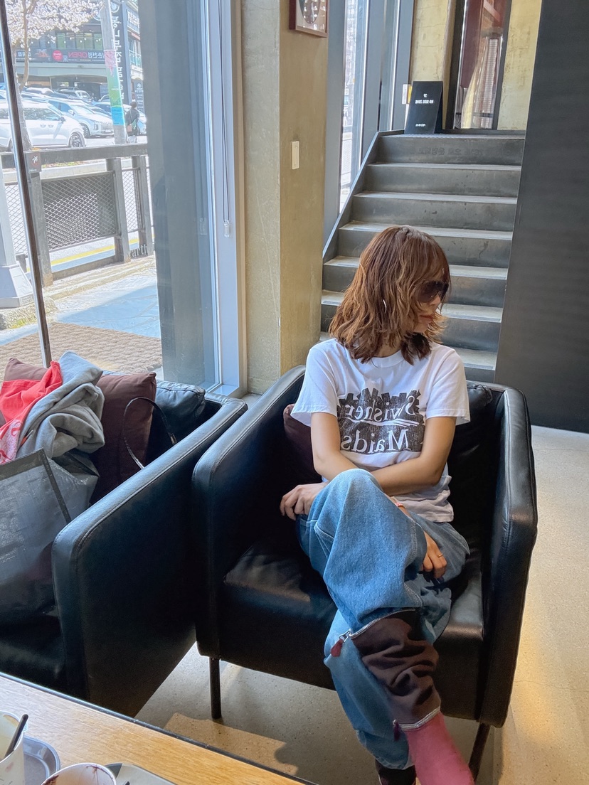 PARIS MATCH韓國代購女裝新款熱賣休閑時尚真品26春夏T恤PARIS MATCHT恤