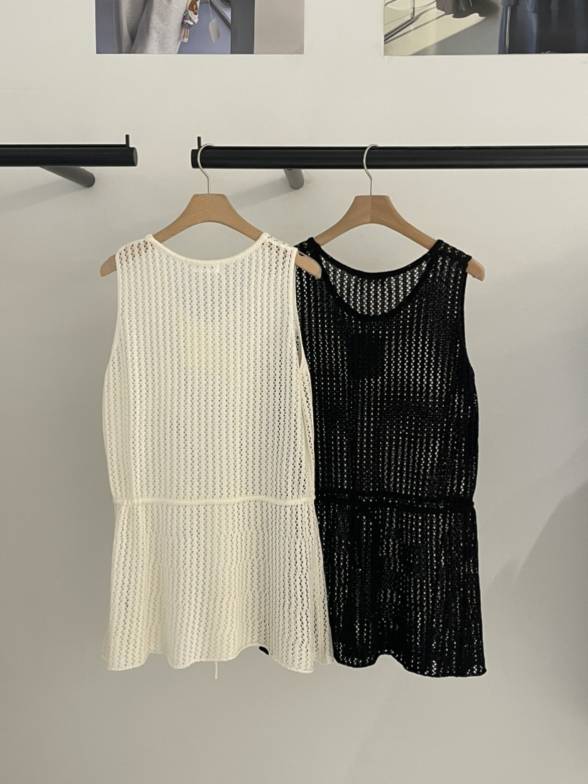 BUTTER-P韓國直郵女士新款26春夏職業真品吊帶背心網眼腰帶BUTTER-P吊帶/背心