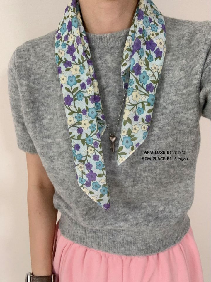 N3東大門實拍女裝新品時尚人氣職業推薦熱賣圍巾披肩花朵N3圍巾/披肩