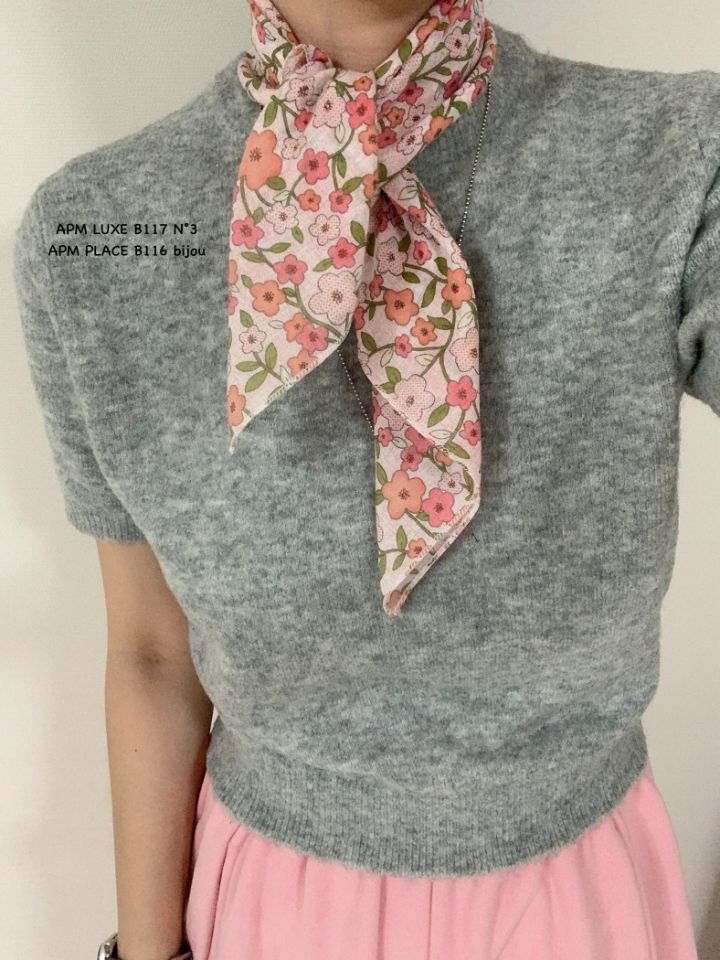 N3東大門實拍女裝新品時尚人氣職業推薦熱賣圍巾披肩花朵N3圍巾/披肩