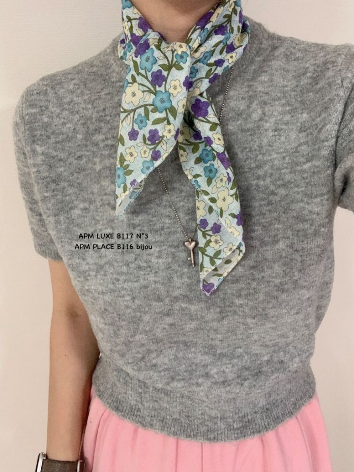 N3東大門實拍女裝新品時尚人氣職業推薦熱賣圍巾披肩花朵N3圍巾/披肩