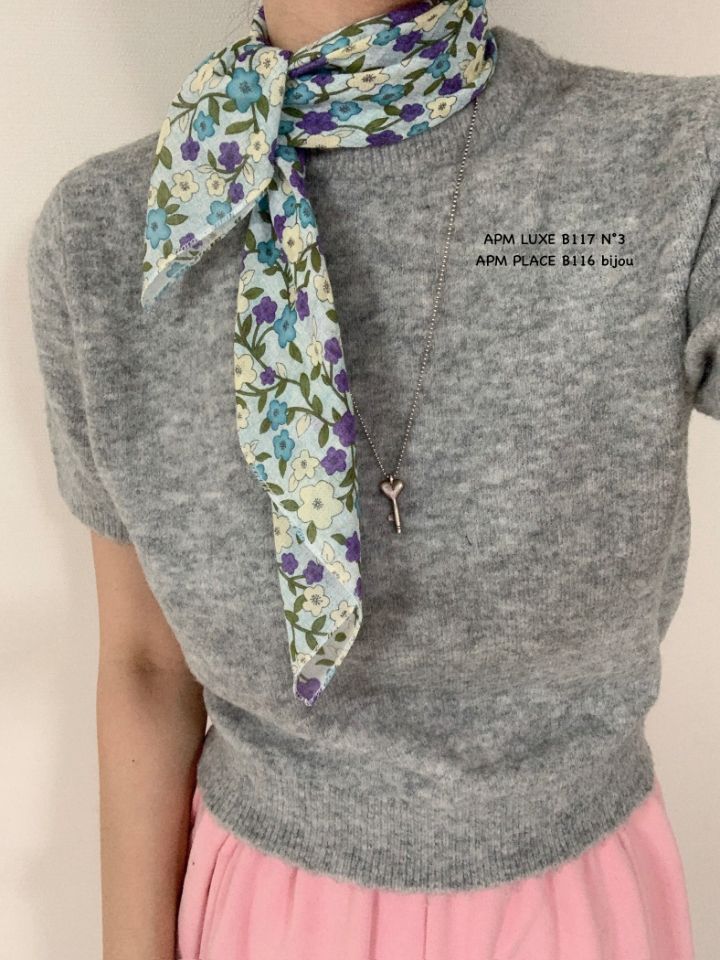 N3東大門實拍女裝新品時尚人氣職業推薦熱賣圍巾披肩花朵N3圍巾/披肩