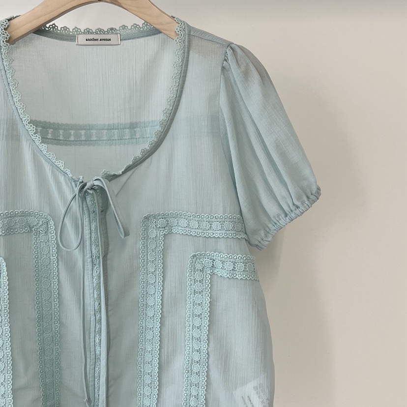 ANOTHER AVENUE韓國代購女裝新品時尚推薦休閑襯衫蕾絲衫ANOTHER AVENUE襯衫/蕾絲衫
