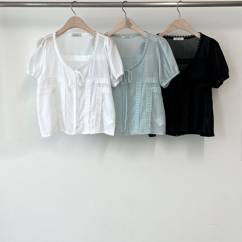 ANOTHER AVENUE韓國代購女裝新品時尚推薦休閑襯衫蕾絲衫ANOTHER AVENUE襯衫/蕾絲衫