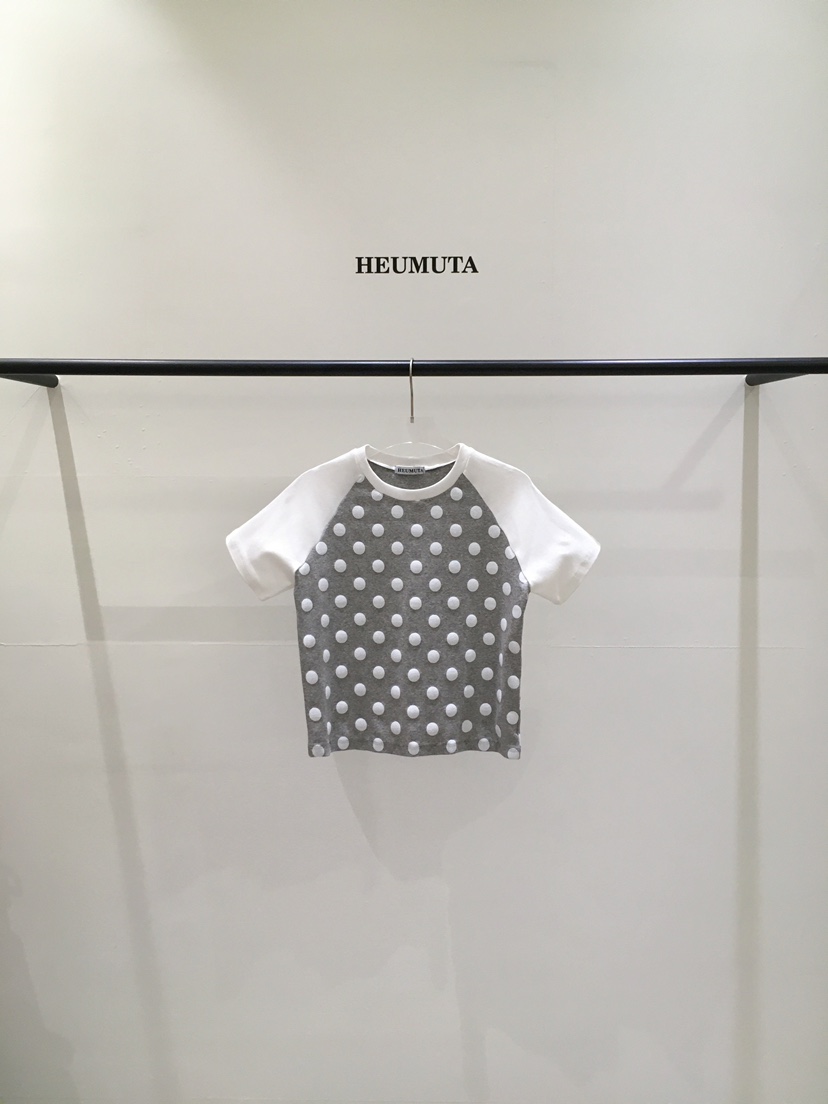 HEUMUTA韓國直郵實拍女裝新品熱賣休閑人氣26夏季職業T恤HEUMUTAT恤圖色3