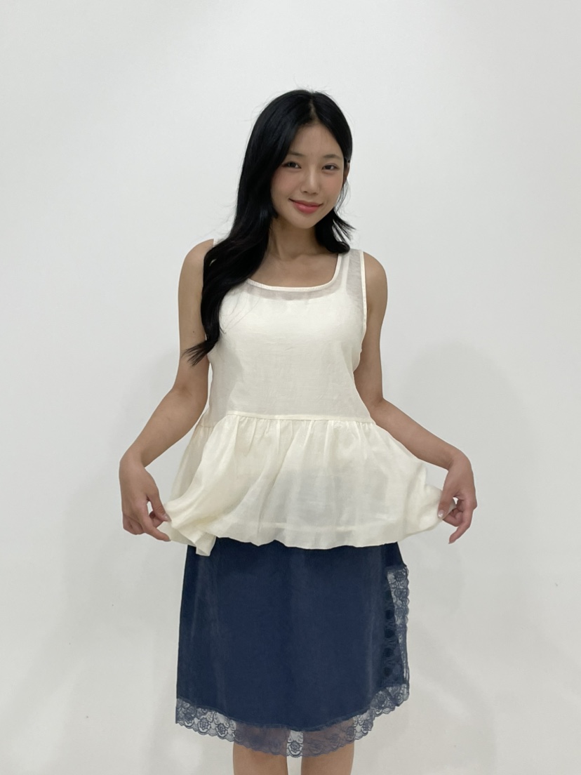 NAPKIN東大門實拍女裝新品休閑26春夏推薦真品吊帶背心絲帶NAPKIN吊帶/背心