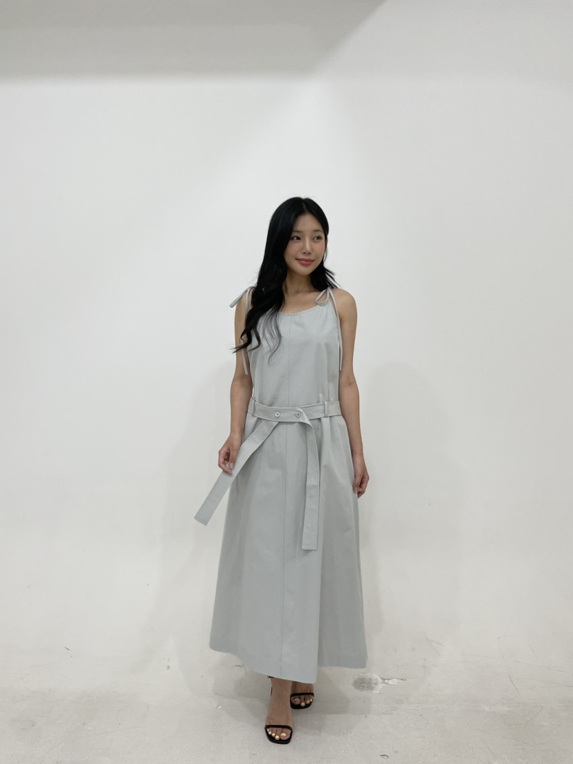 NAPKIN韓國代購女裝新款職業真品26春夏時尚連衣裙含腰帶NAPKIN連衣裙圖色1