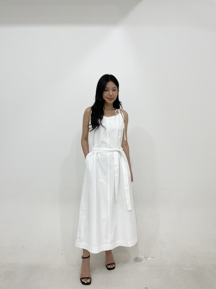 NAPKIN韓國代購女裝新款職業真品26春夏時尚連衣裙含腰帶NAPKIN連衣裙圖色2