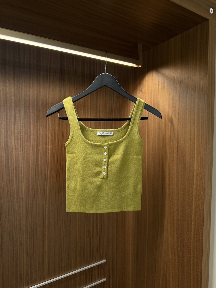 OURWAVE/OUR ROOM韓國直郵女裝新款熱賣吊帶背心無袖針織衫亞麻Our Wave/Our Room吊帶/背心圖色1
