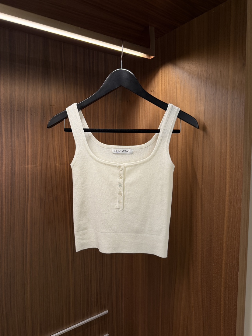 OURWAVE/OUR ROOM韓國直郵女裝新款熱賣吊帶背心無袖針織衫亞麻Our Wave/Our Room吊帶/背心圖色2