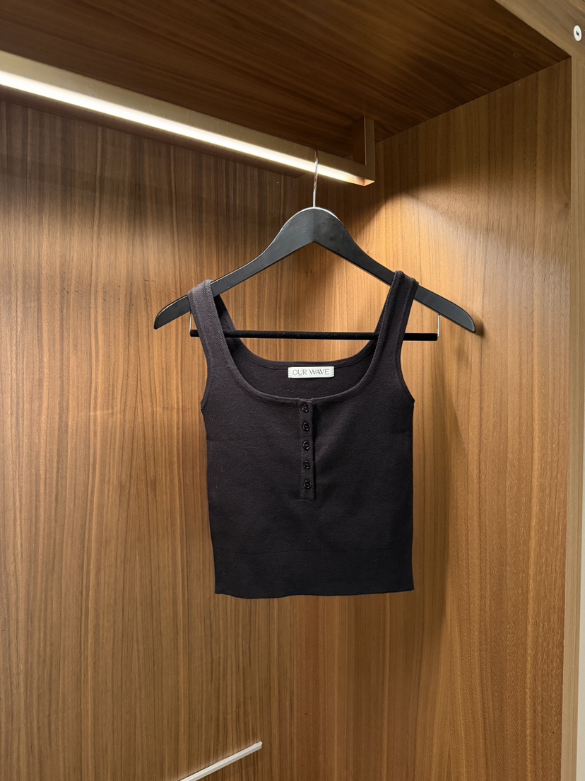 OURWAVE/OUR ROOM韓國直郵女裝新款熱賣吊帶背心無袖針織衫亞麻Our Wave/Our Room吊帶/背心圖色3