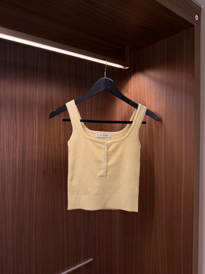 OURWAVE/OUR ROOM韓國直郵女裝新款熱賣吊帶背心無袖針織衫亞麻Our Wave/Our Room吊帶/背心圖色4